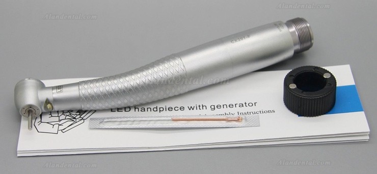 YUSENDENT Dental High Speed LED Turbine E Generator Handpiece CX207-F-TP B4